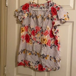 Old Navy Flower print shirt